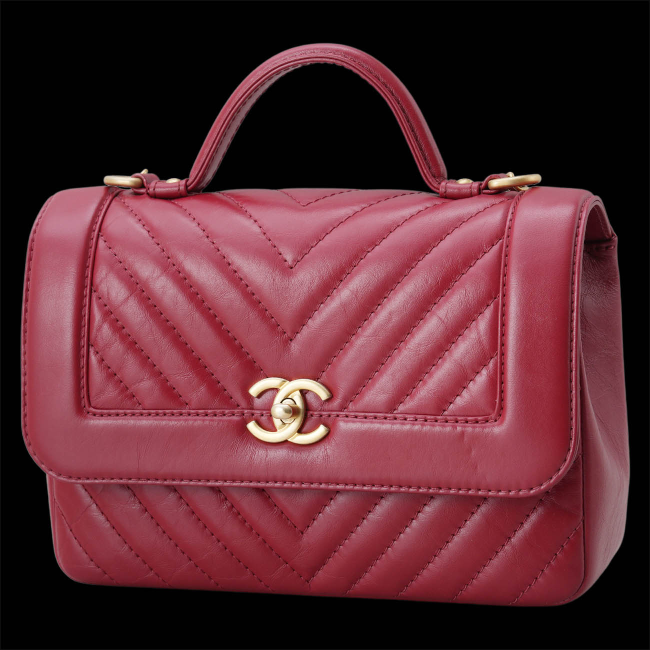 CHANEL(USED)샤넬 A57213 시즌 쉐브론 탑핸들 체인 플랩백