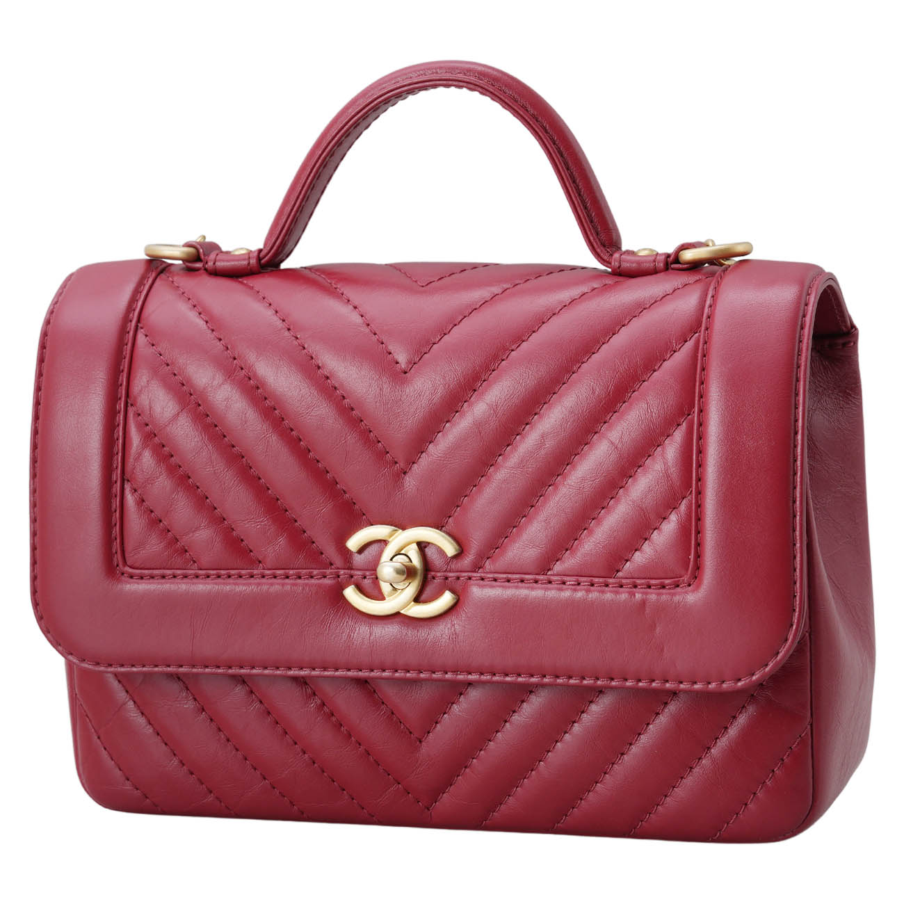 CHANEL(USED)샤넬 A57213 시즌 쉐브론 탑핸들 체인 플랩백