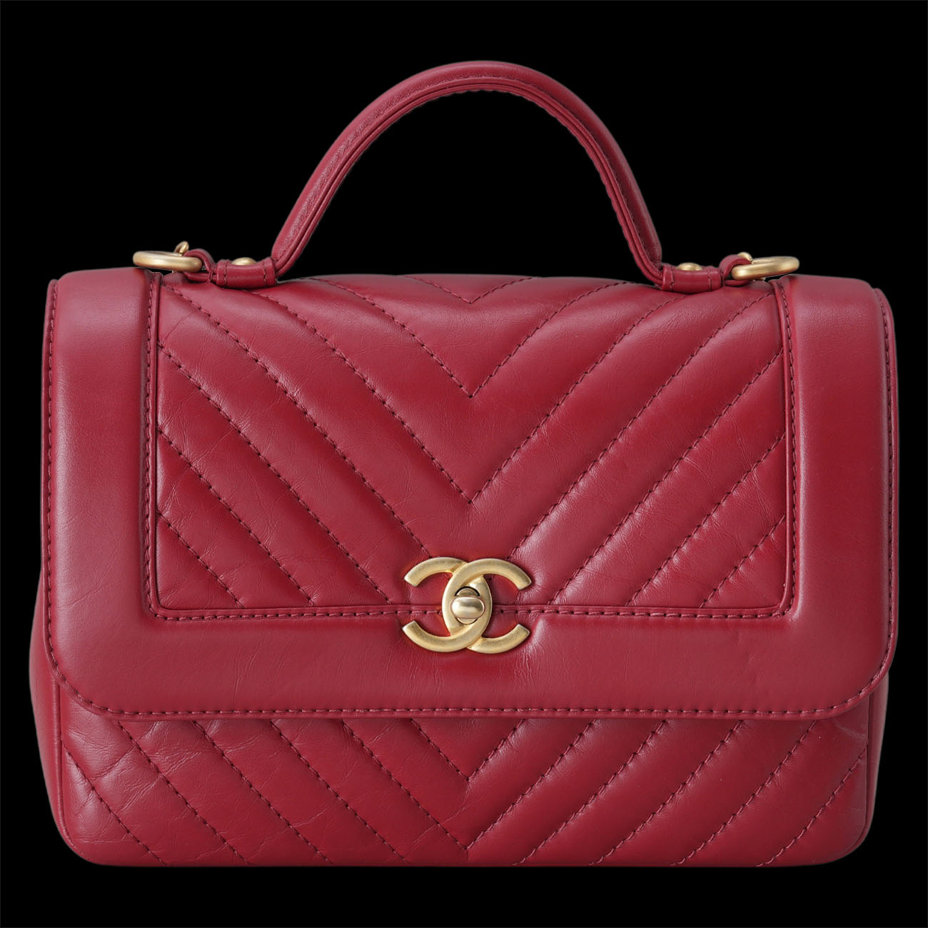 CHANEL(USED)샤넬 A57213 시즌 쉐브론 탑핸들 체인 플랩백