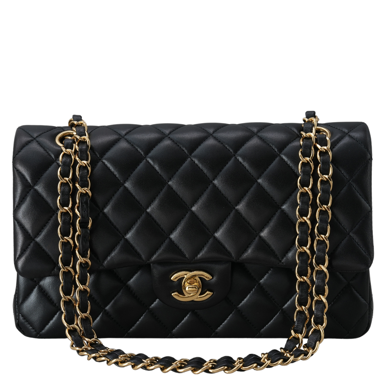CHANEL(USED)샤넬 램스킨 클래식 미듐 플랩백