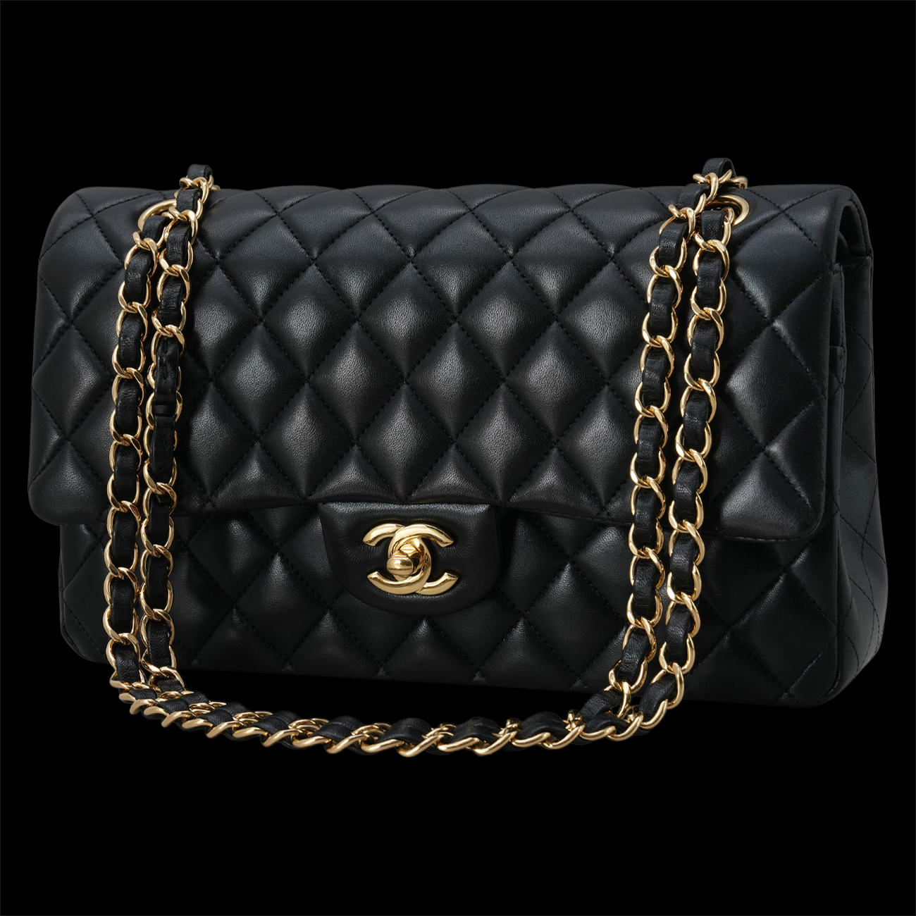 CHANEL(USED)샤넬 램스킨 클래식 미듐 플랩백