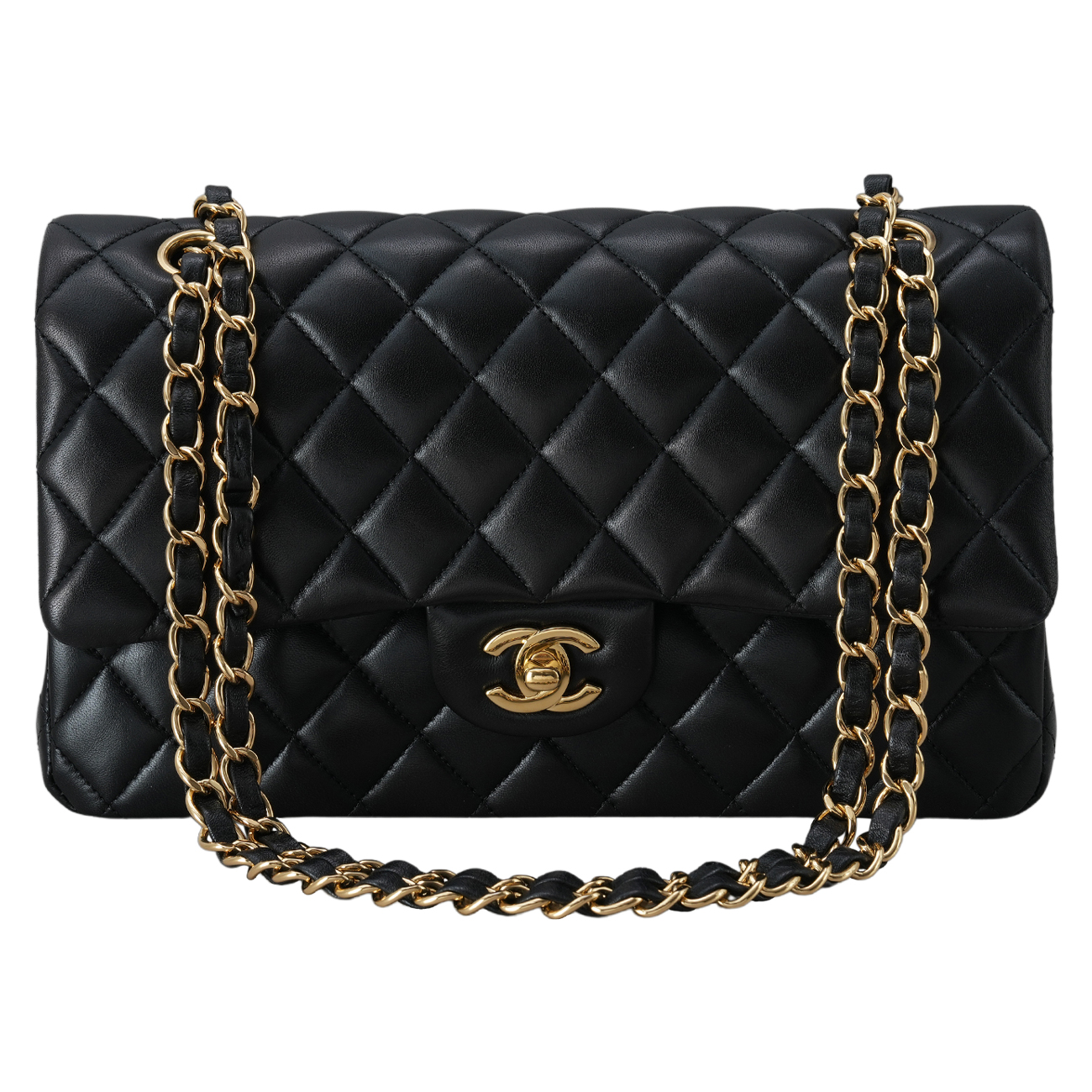 CHANEL(USED)샤넬 램스킨 클래식 미듐 플랩백