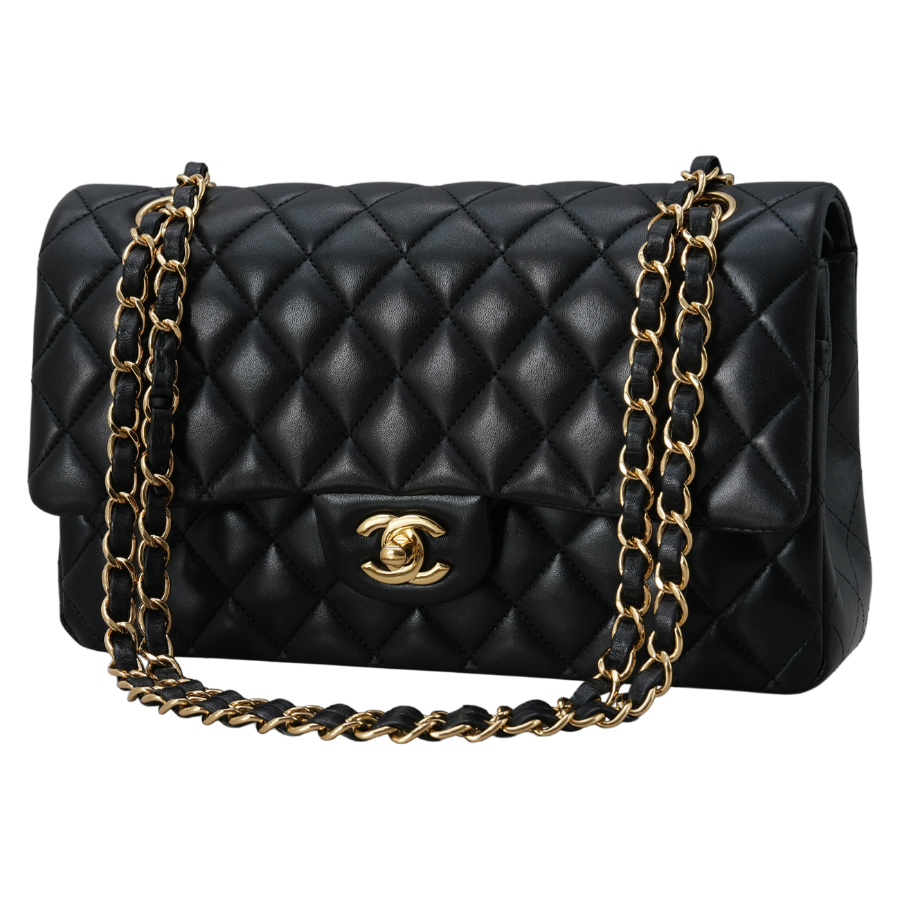 CHANEL(USED)샤넬 램스킨 클래식 미듐 플랩백