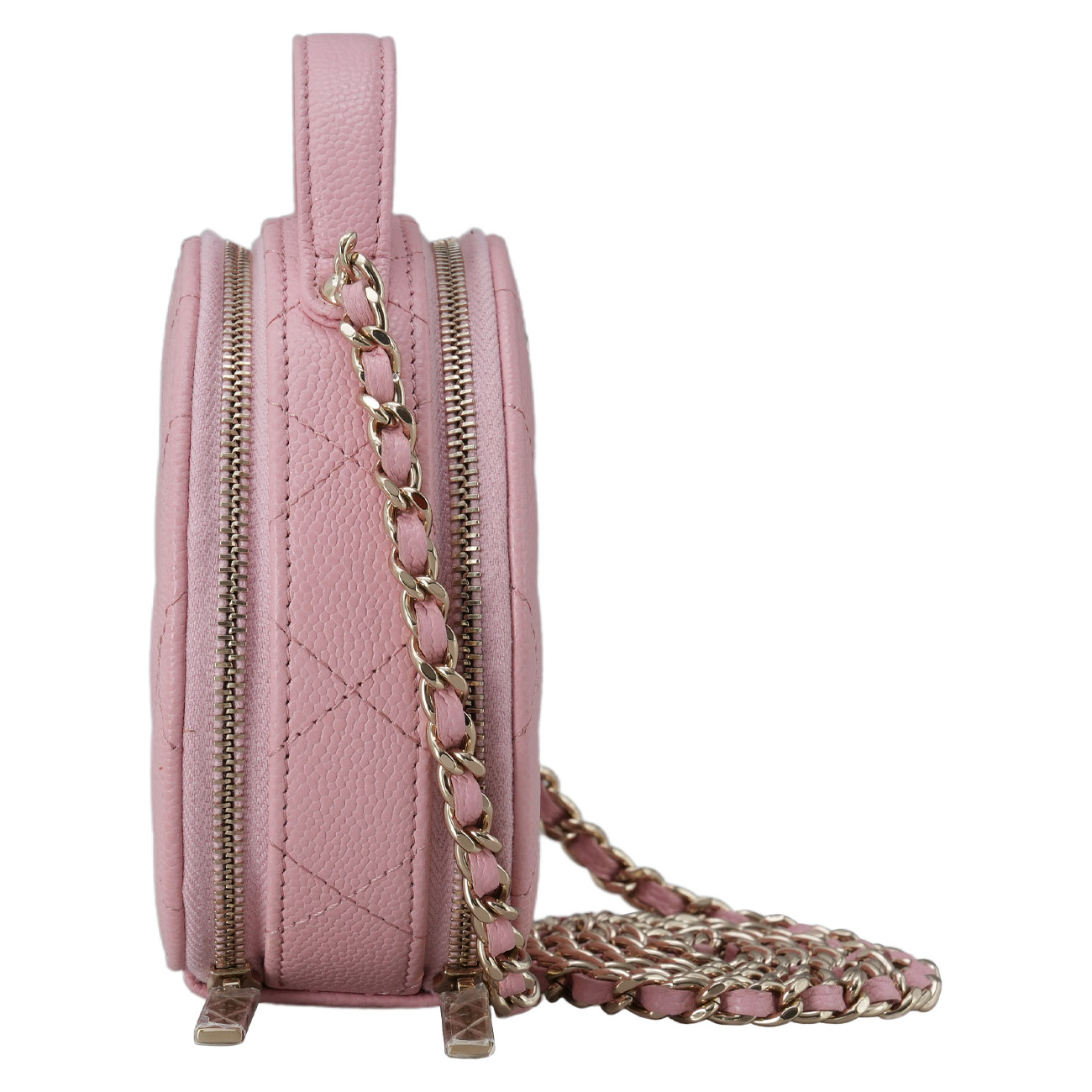 CHANEL(USED)샤넬 캐비어 탑핸들 동그리백