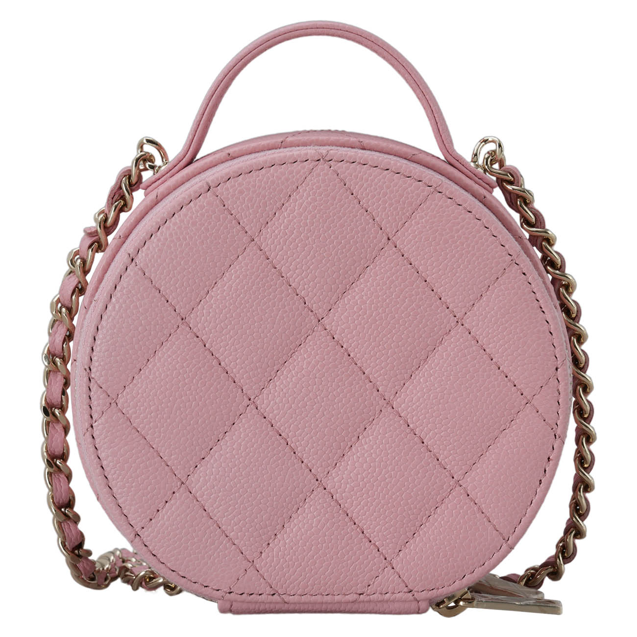 CHANEL(USED)샤넬 캐비어 탑핸들 동그리백