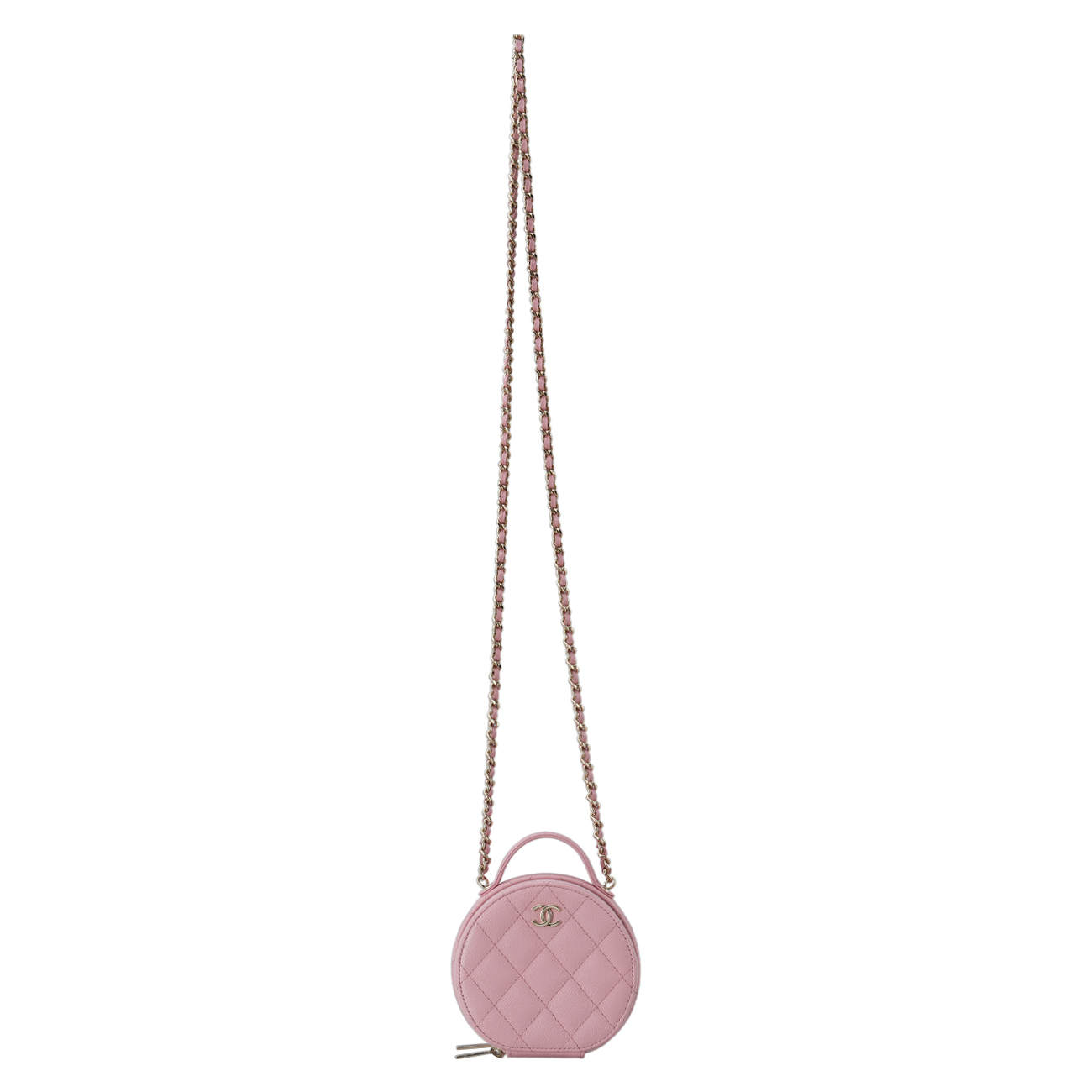 CHANEL(USED)샤넬 캐비어 탑핸들 동그리백