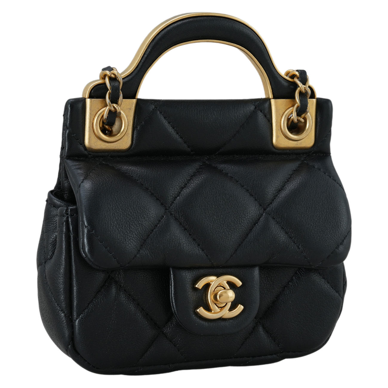 CHANEL(USED)샤넬 AP2271 공방 탑핸들 미니 체인지갑