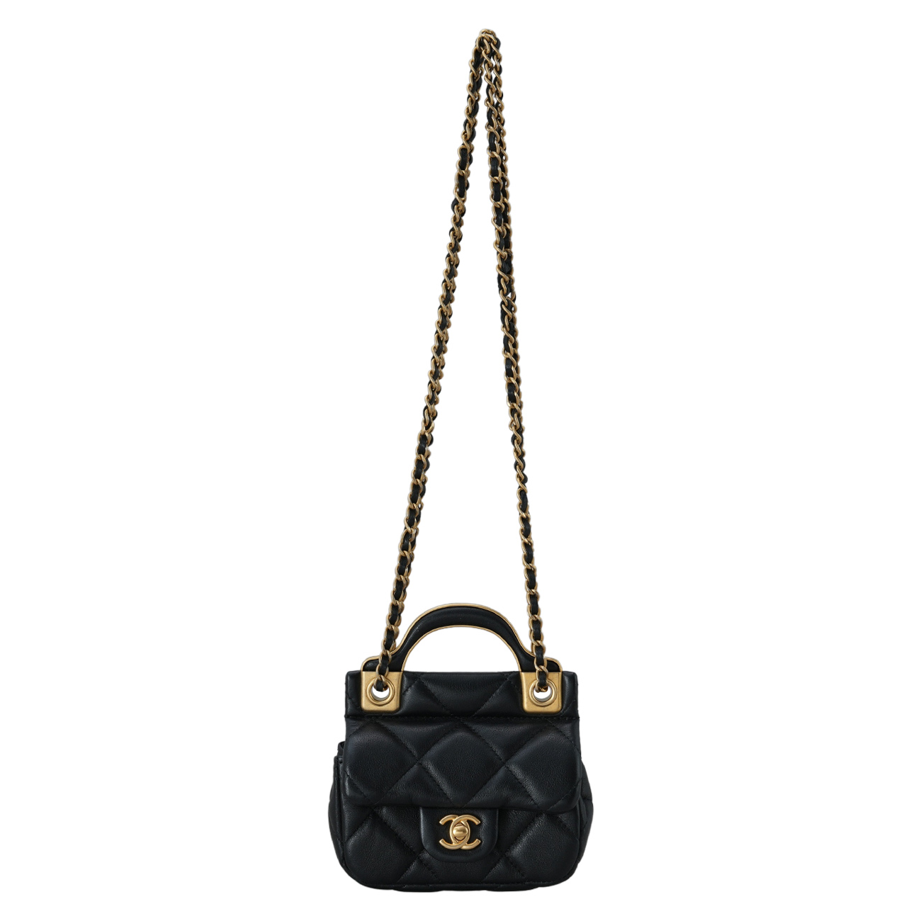 CHANEL(USED)샤넬 AP2271 공방 탑핸들 미니 체인지갑
