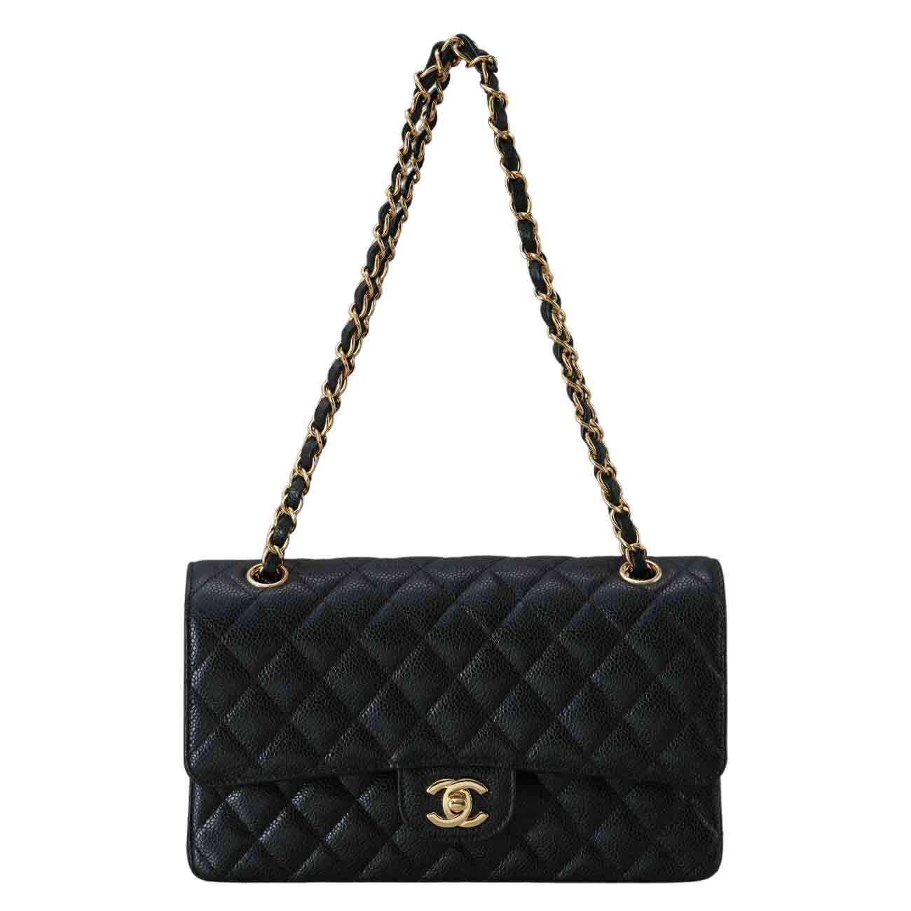 CHANEL(USED)샤넬 A01112 캐비어 클래식 미듐 플랩백