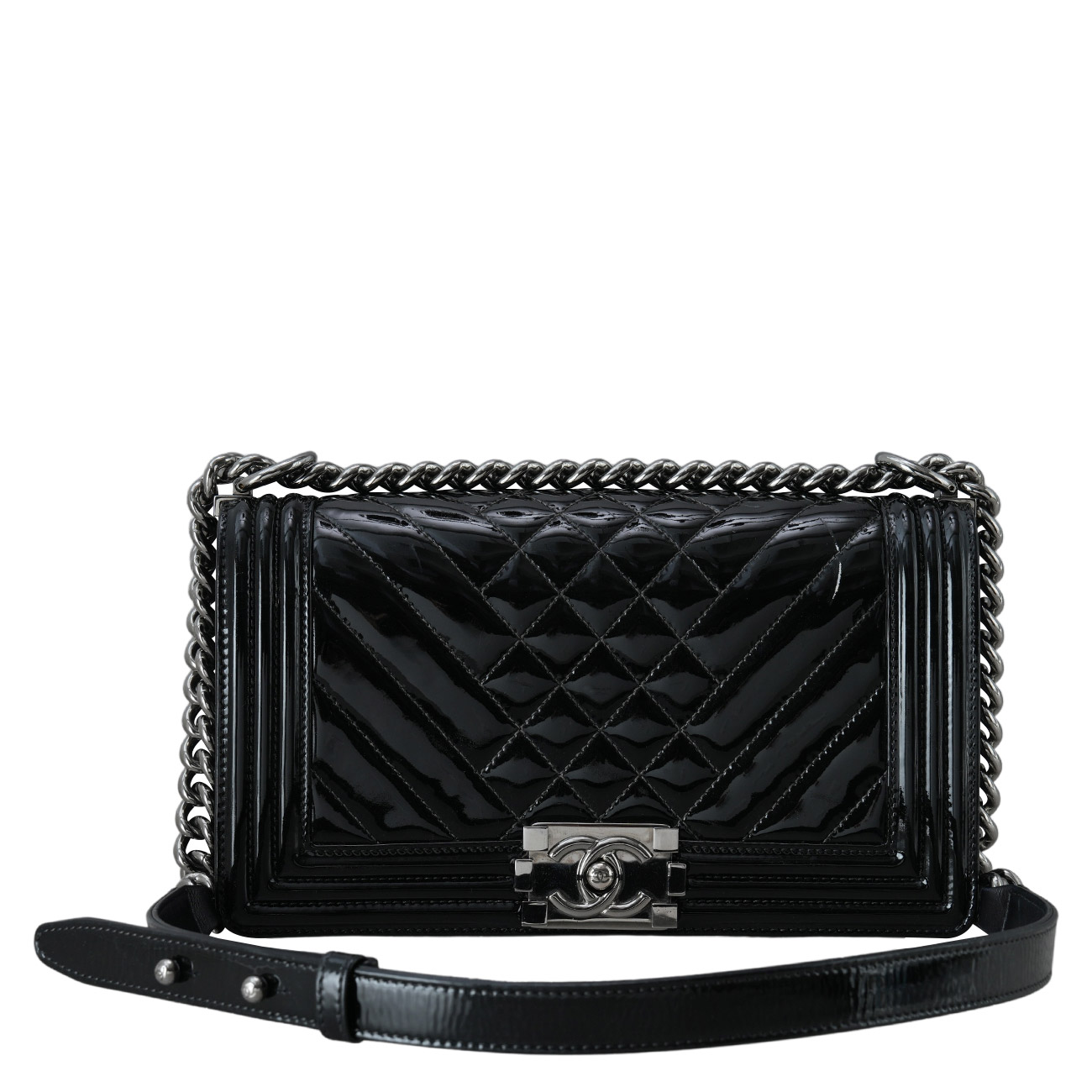 CHANEL(USED)샤넬 페이던트 보이샤넬 시즌 미듐 플랩백