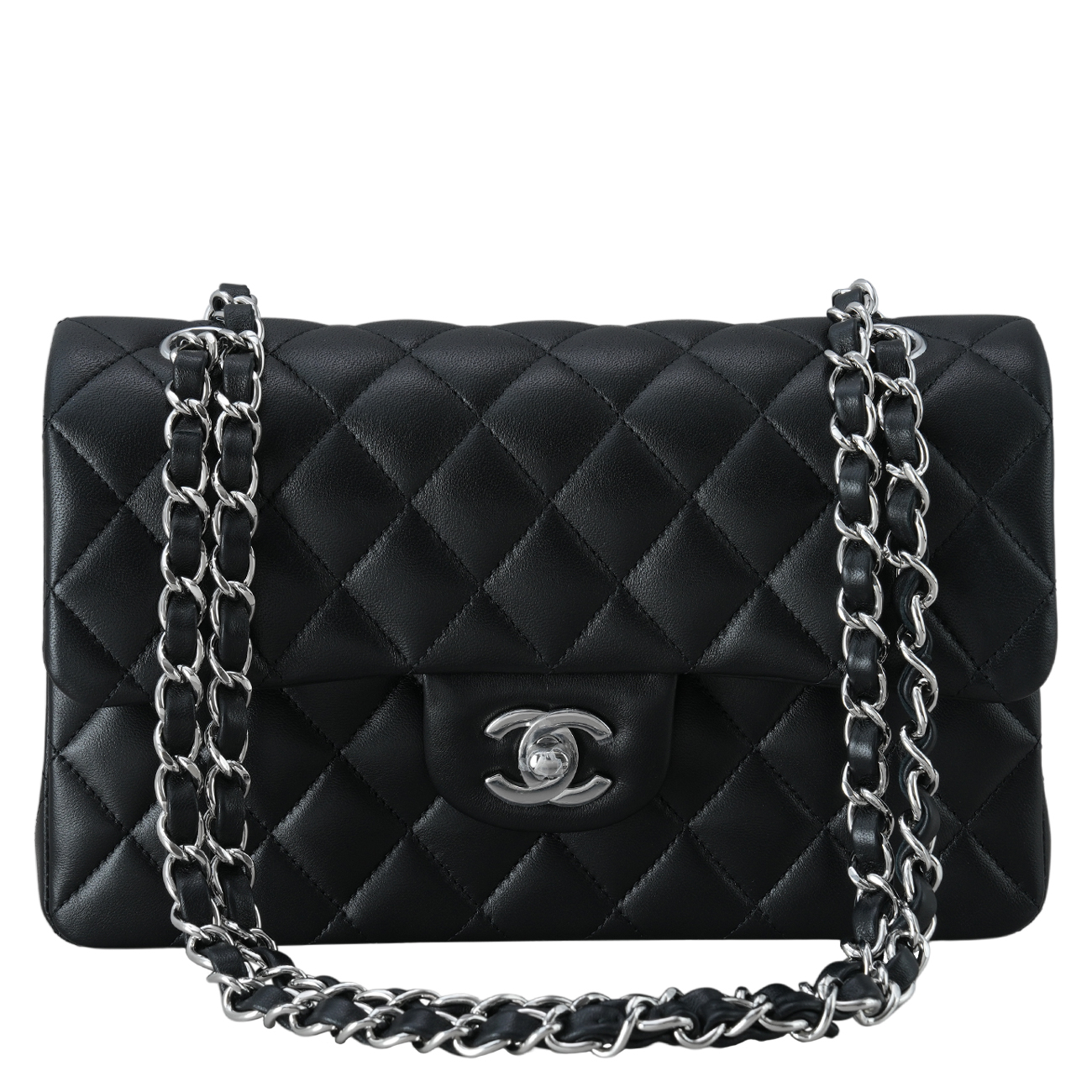 CHANEL(USED)샤넬 A01113 램스킨 클래식 스몰 플랩백