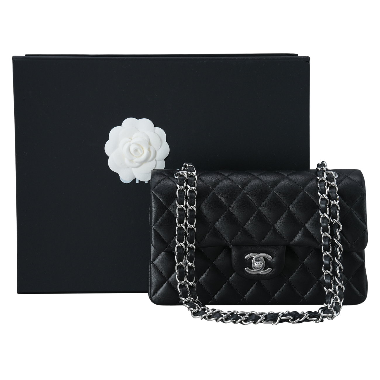 CHANEL(USED)샤넬 A01113 램스킨 클래식 스몰 플랩백
