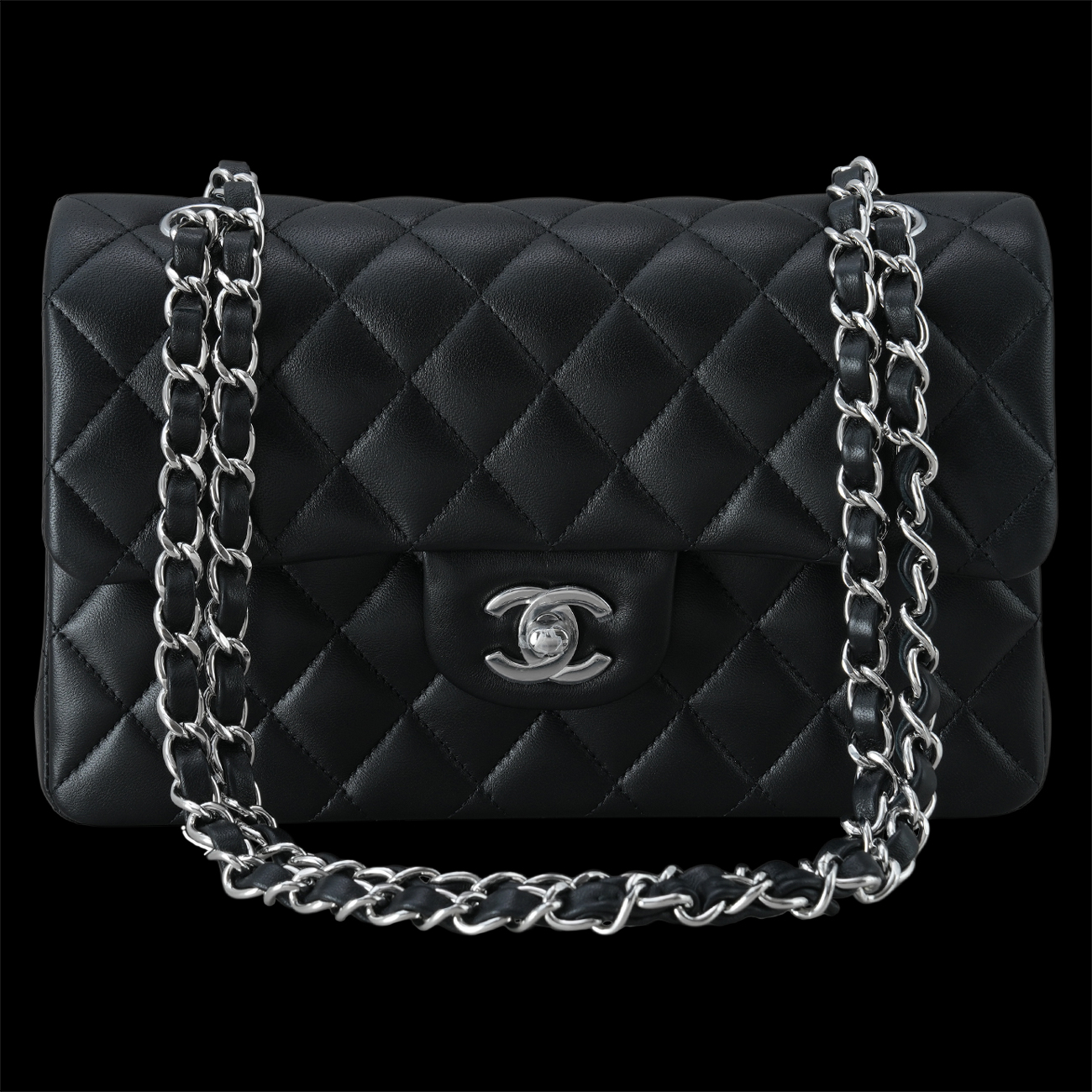CHANEL(USED)샤넬 A01113 램스킨 클래식 스몰 플랩백