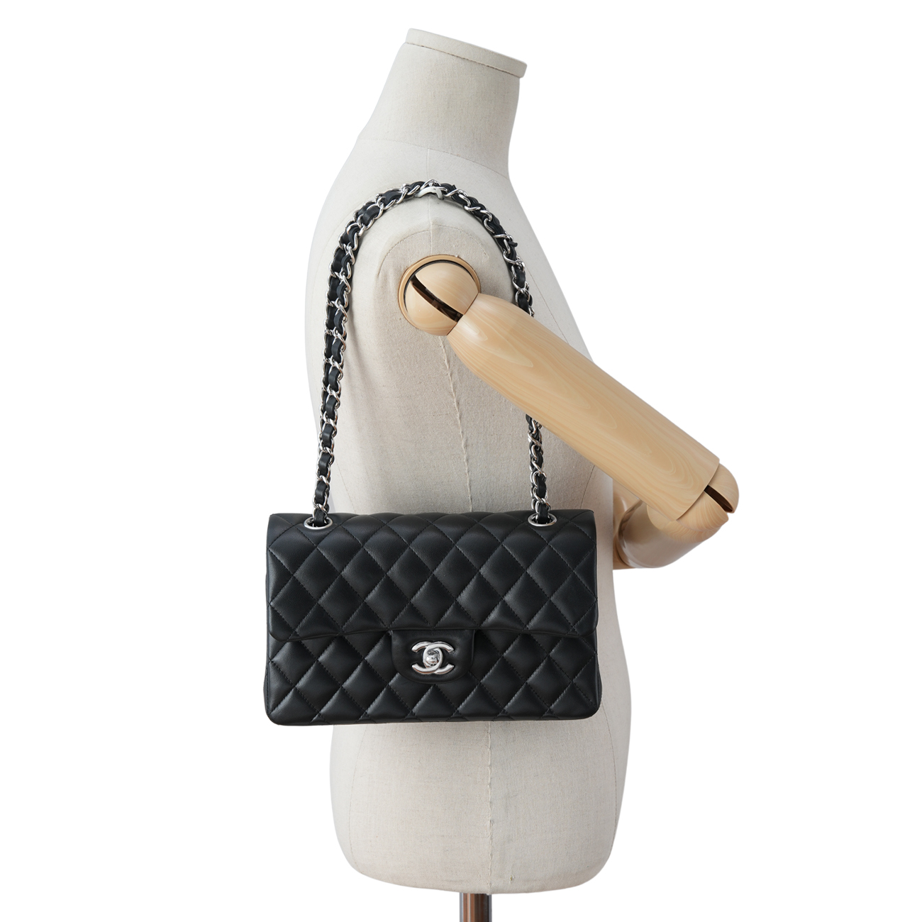 CHANEL(USED)샤넬 A01113 램스킨 클래식 스몰 플랩백