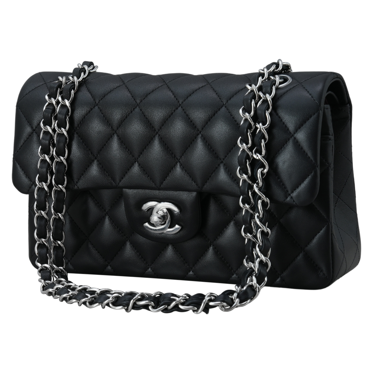 CHANEL(USED)샤넬 A01113 램스킨 클래식 스몰 플랩백