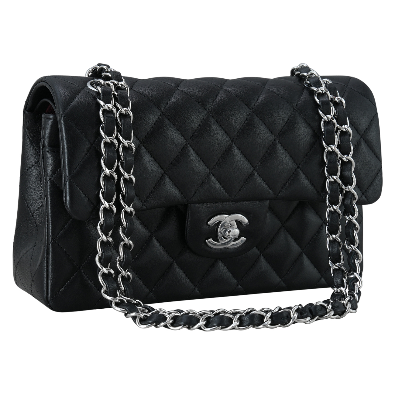 CHANEL(USED)샤넬 A01113 램스킨 클래식 스몰 플랩백