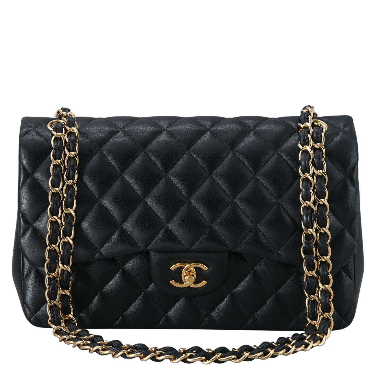 CHANEL(USED)샤넬 램스킨 클래식 점보 플랩백