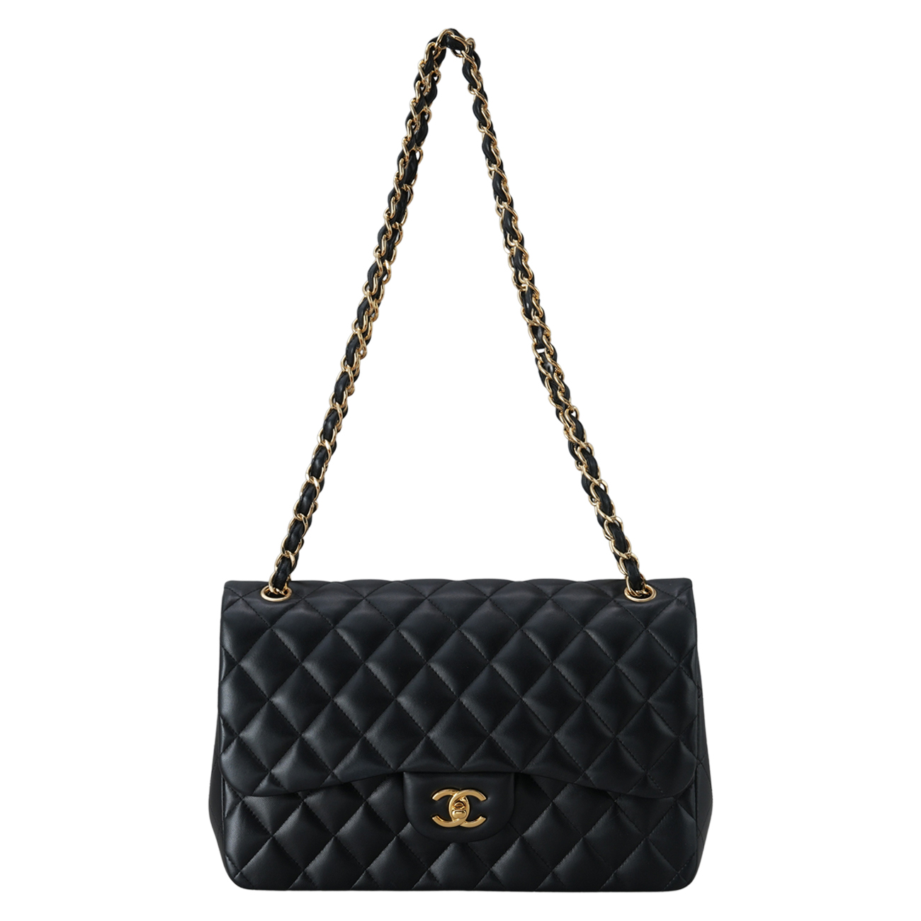 CHANEL(USED)샤넬 램스킨 클래식 점보 플랩백