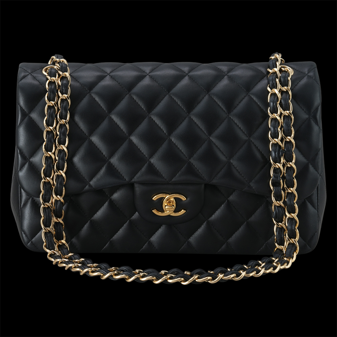 CHANEL(USED)샤넬 램스킨 클래식 점보 플랩백