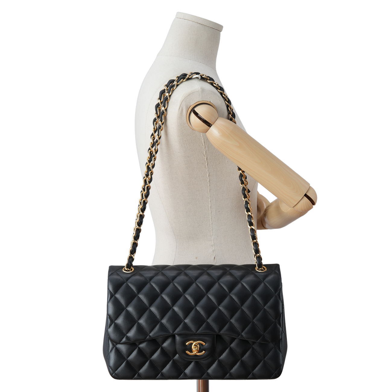 CHANEL(USED)샤넬 램스킨 클래식 점보 플랩백