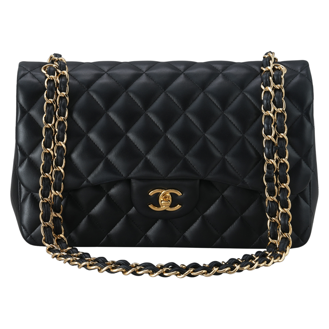 CHANEL(USED)샤넬 램스킨 클래식 점보 플랩백