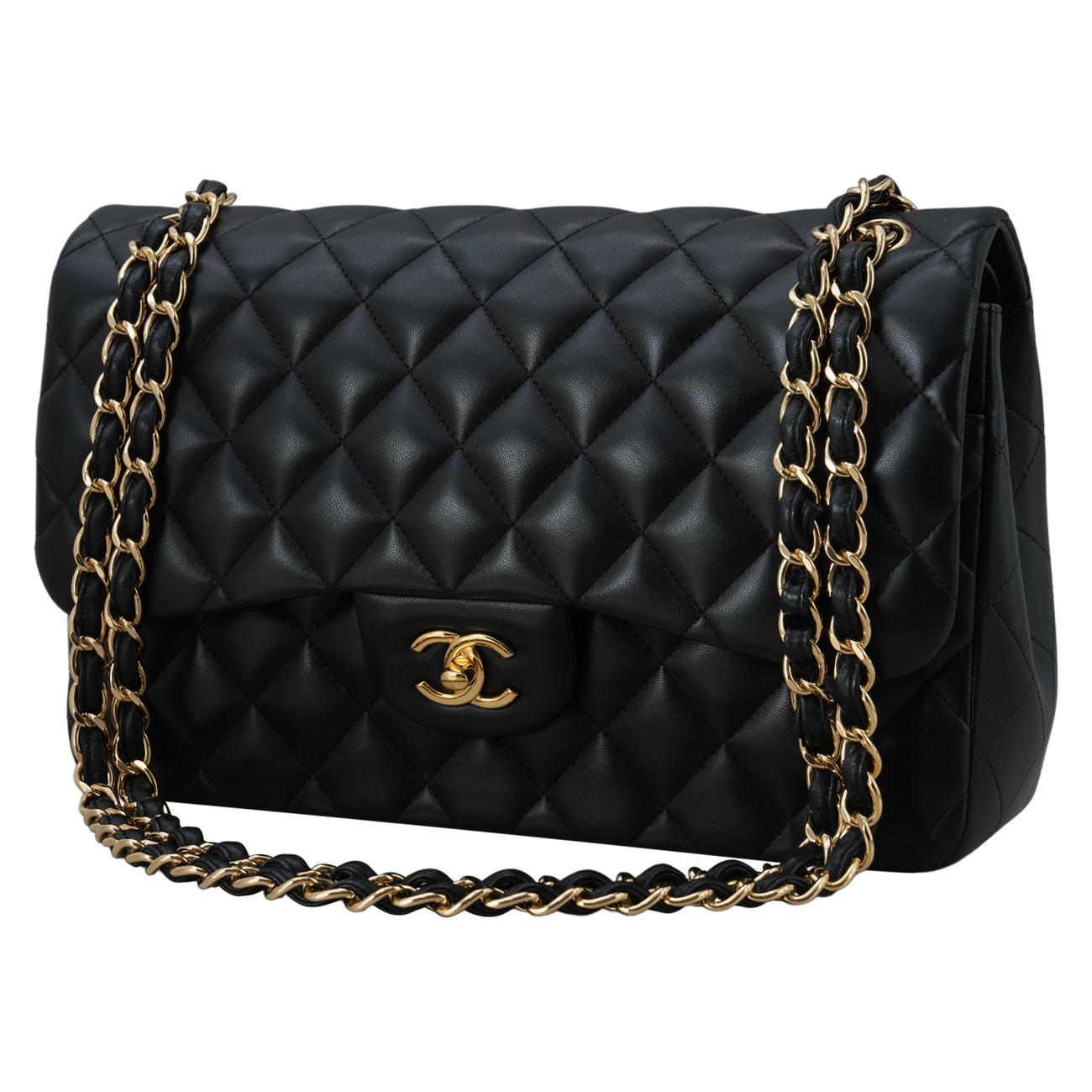 CHANEL(USED)샤넬 램스킨 클래식 점보 플랩백