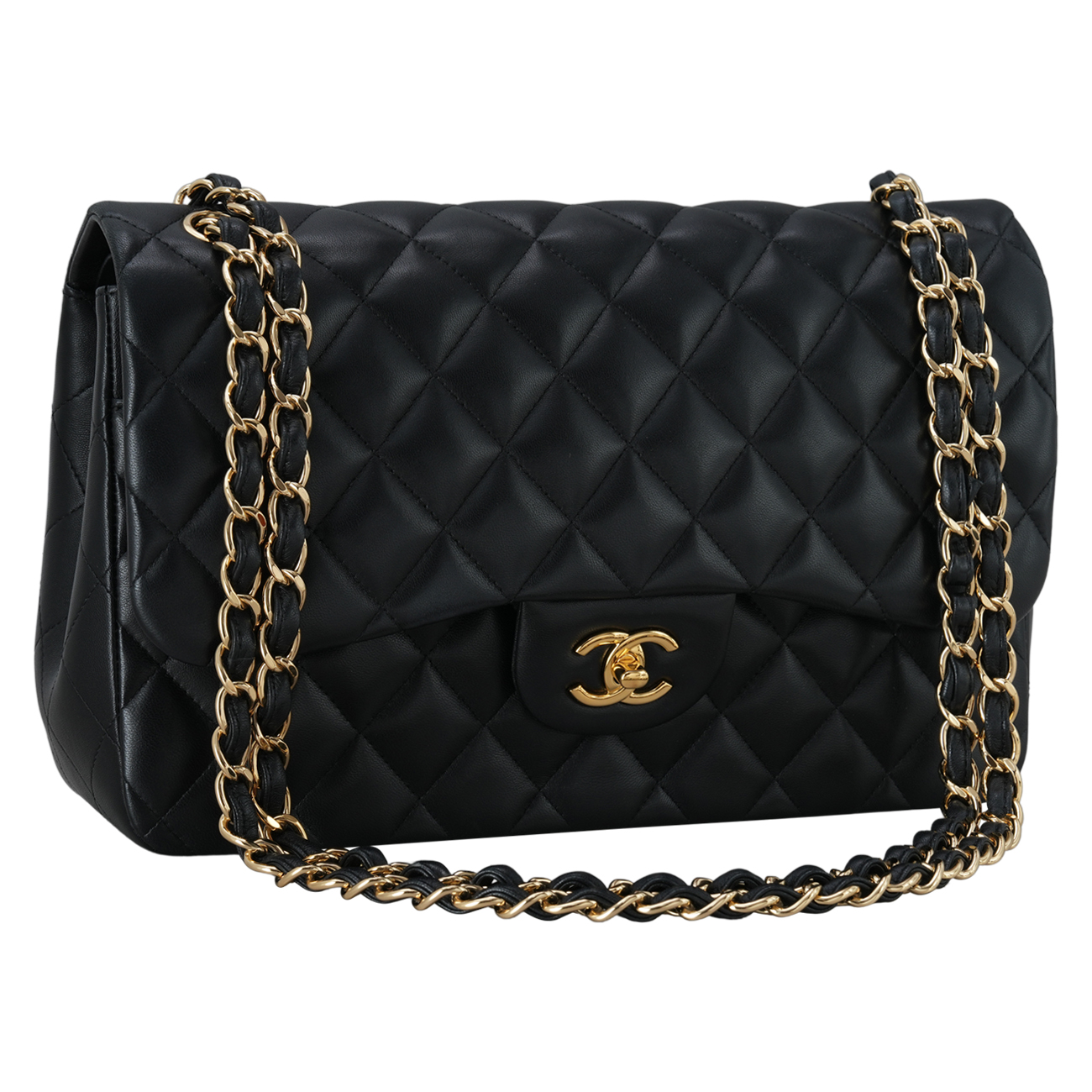 CHANEL(USED)샤넬 램스킨 클래식 점보 플랩백