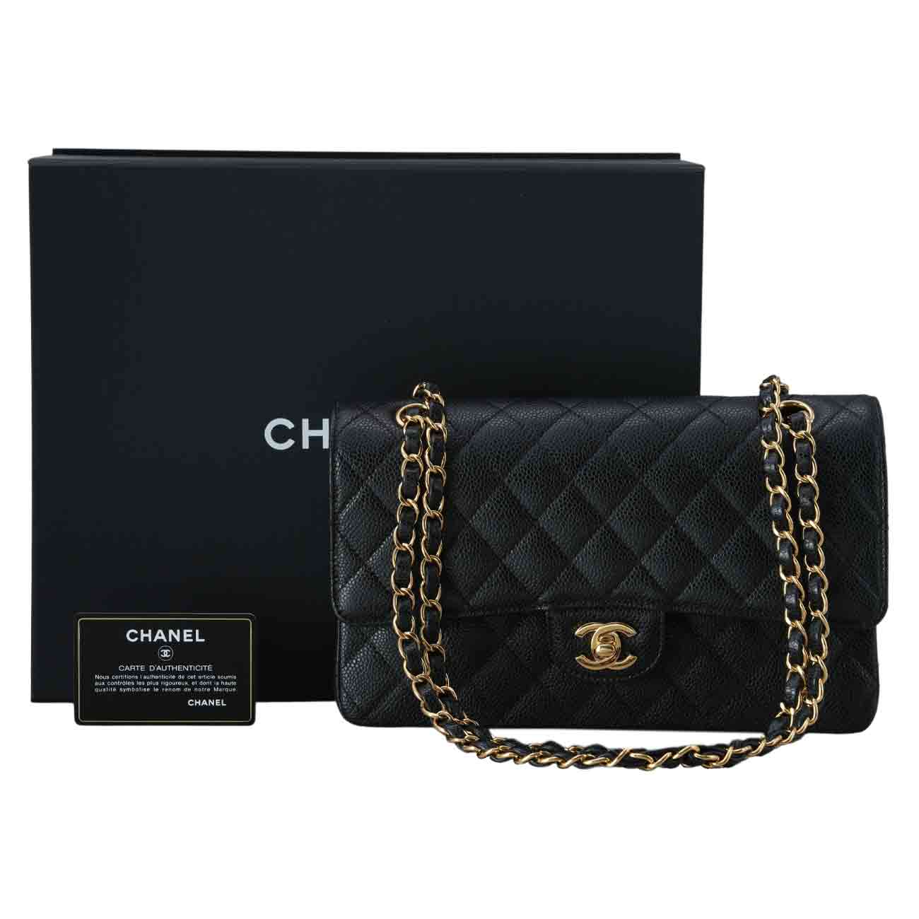 CHANEL(USED)샤넬 캐비어 클래식 미듐 플랩백