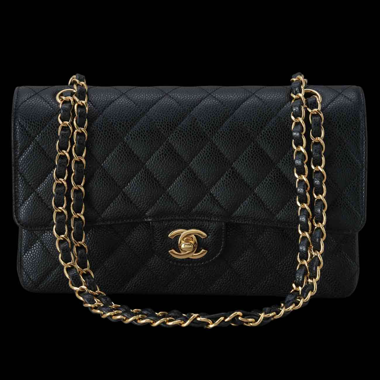 CHANEL(USED)샤넬 캐비어 클래식 미듐 플랩백