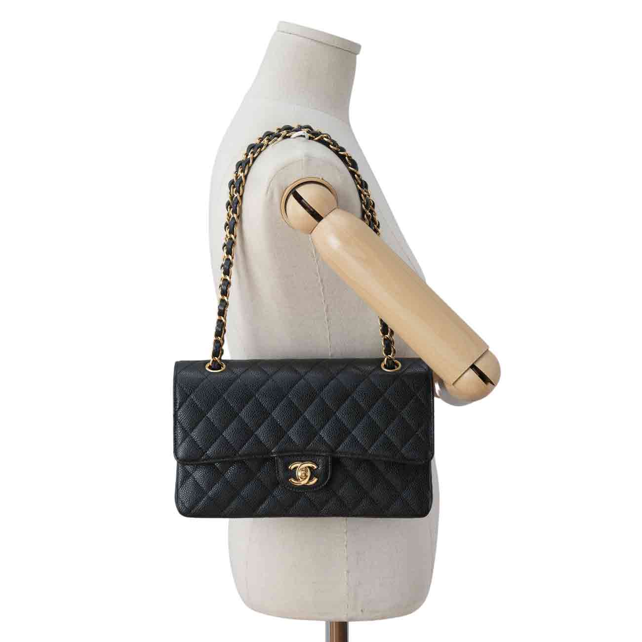 CHANEL(USED)샤넬 캐비어 클래식 미듐 플랩백