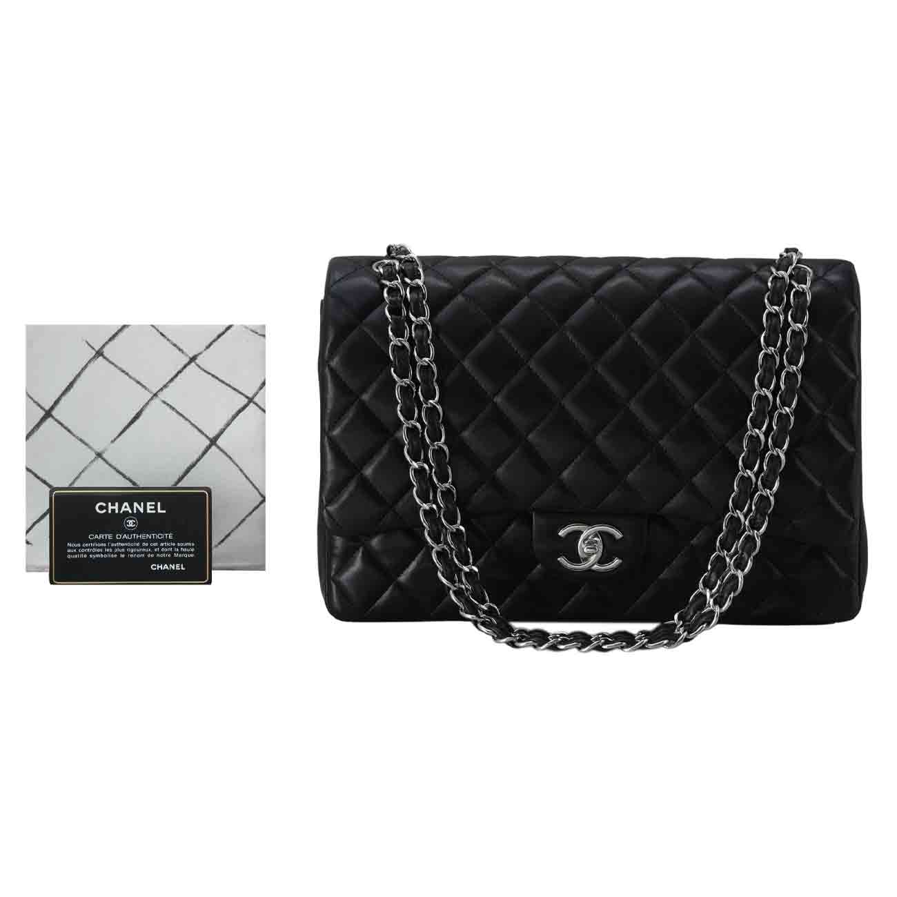 CHANEL(USED)샤넬 램스킨 클래식 맥시 플랩백