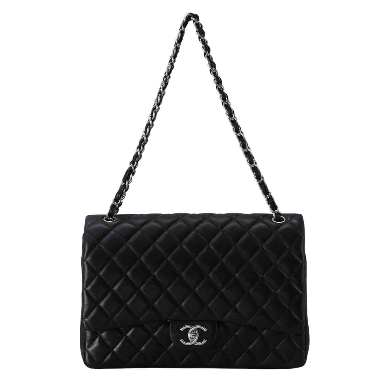 CHANEL(USED)샤넬 램스킨 클래식 맥시 플랩백