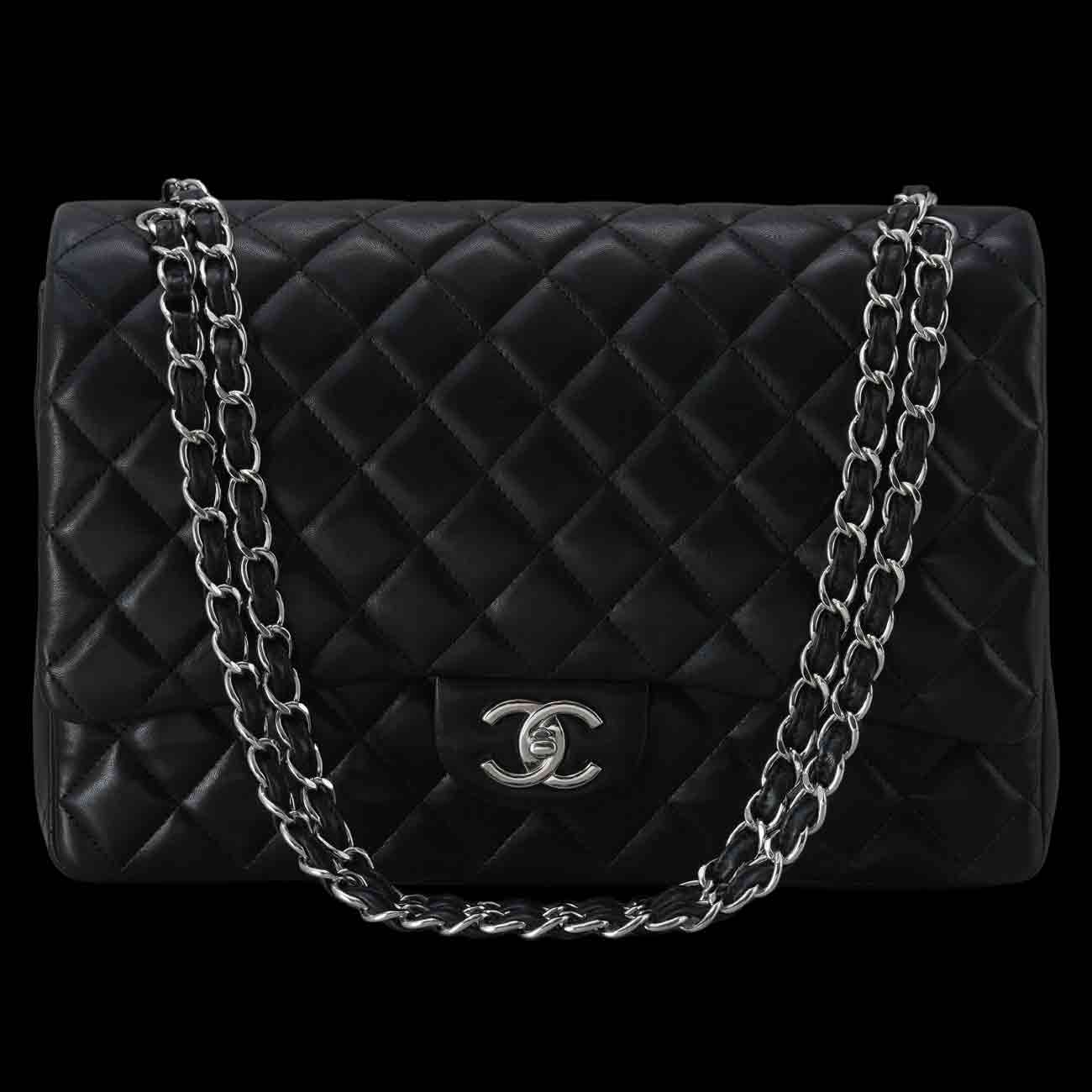 CHANEL(USED)샤넬 램스킨 클래식 맥시 플랩백