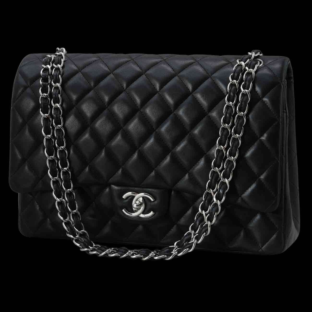 CHANEL(USED)샤넬 램스킨 클래식 맥시 플랩백