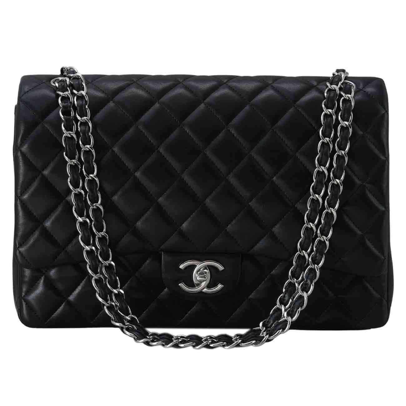 CHANEL(USED)샤넬 램스킨 클래식 맥시 플랩백