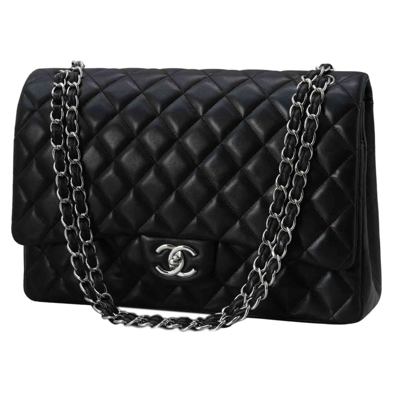 CHANEL(USED)샤넬 램스킨 클래식 맥시 플랩백
