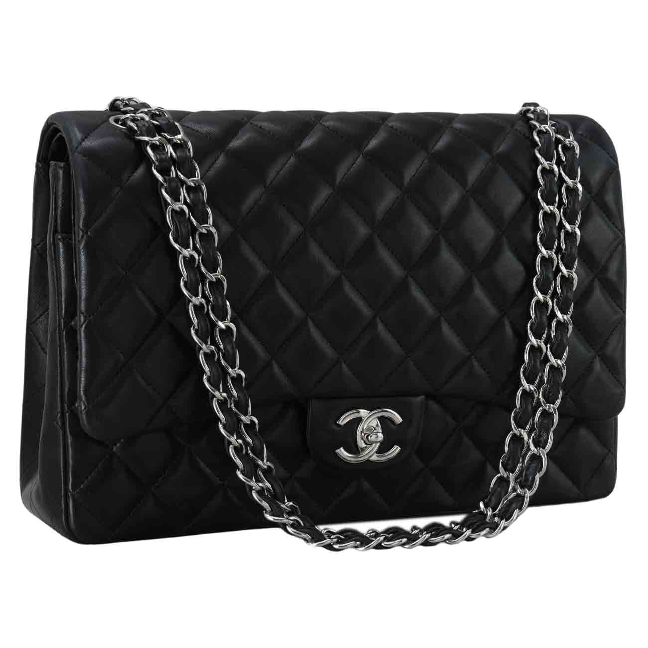 CHANEL(USED)샤넬 램스킨 클래식 맥시 플랩백
