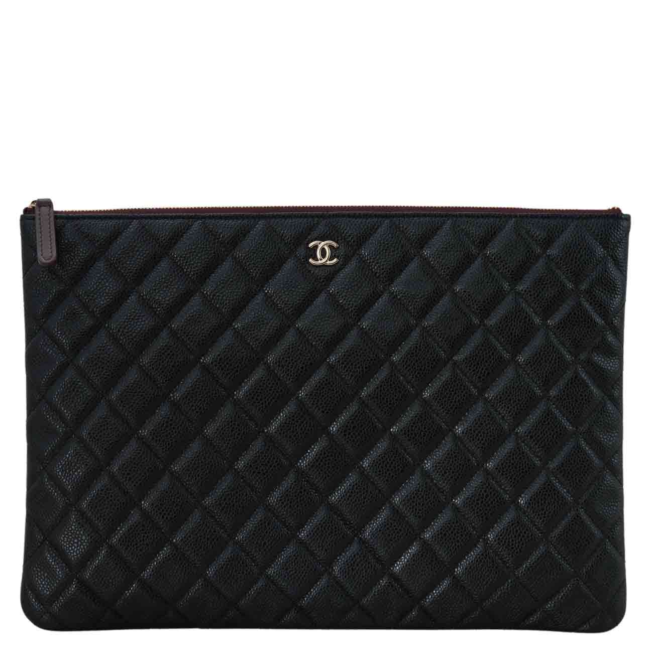 CHANEL(USED)샤넬 캐비어 클래식 클러치 라지