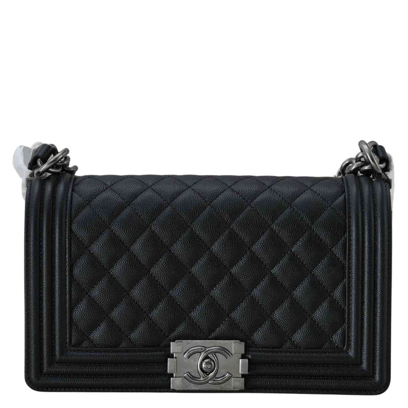 CHANEL(USED)샤넬 캐비어 보이샤넬 미듐 플랩백