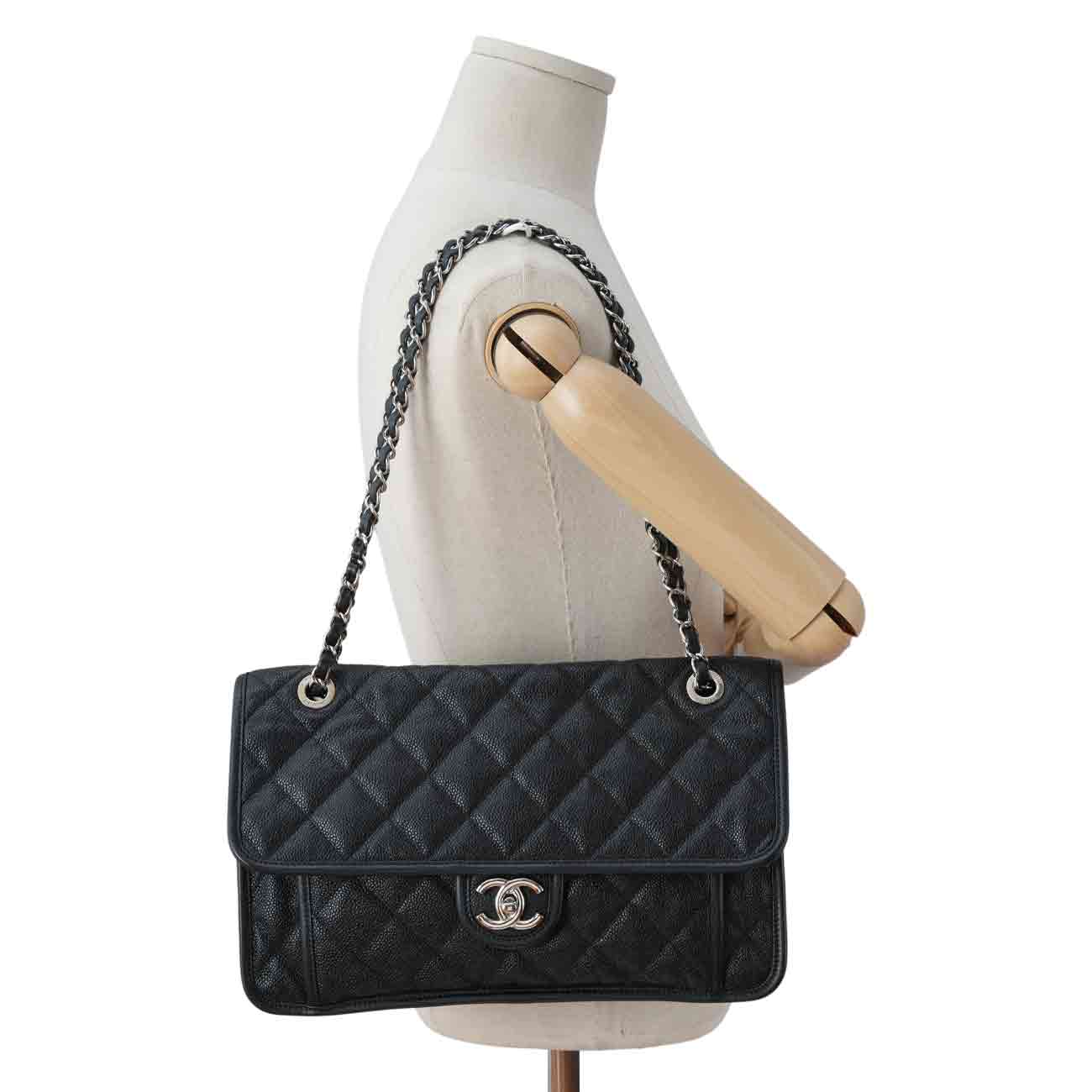 CHANEL(USED)샤넬 시즌 캐비어 체인 숄더백