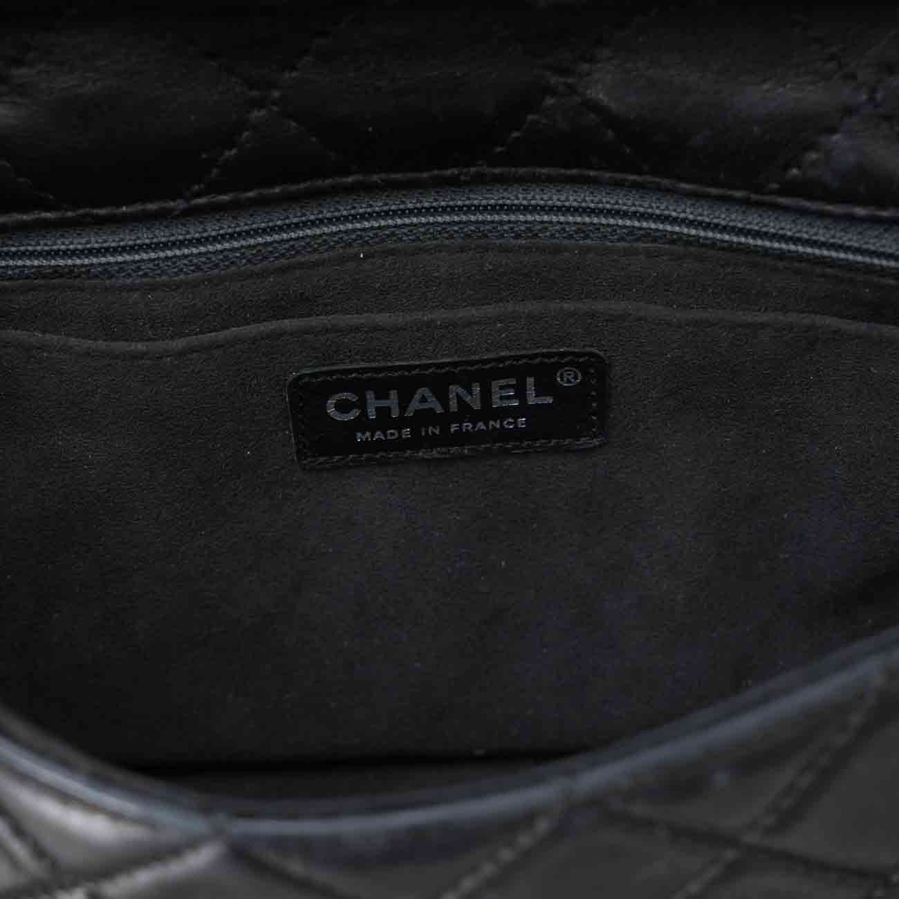 CHANEL(USED)샤넬 시즌 퍼 클래식 미듐 플랩백