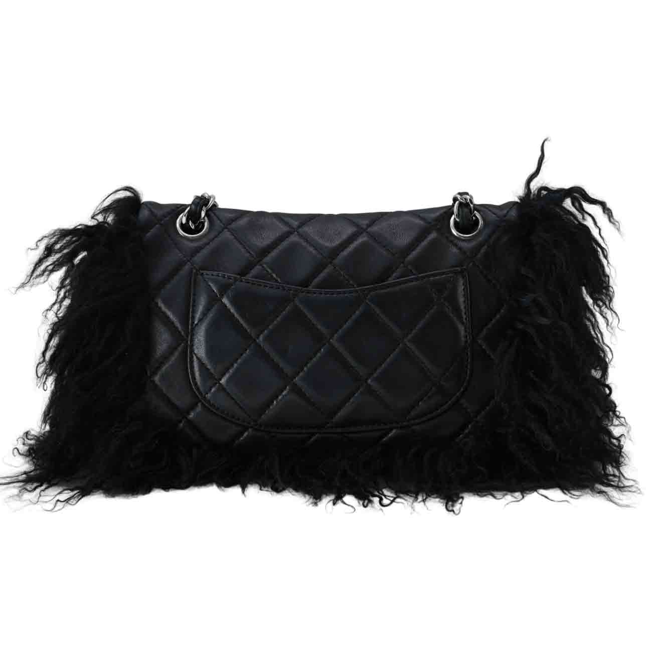 CHANEL(USED)샤넬 시즌 퍼 클래식 미듐 플랩백