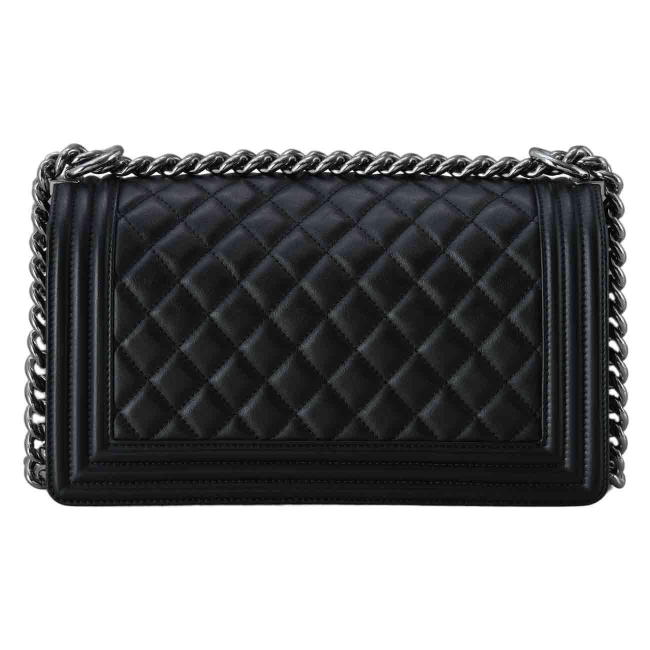 CHANEL(USED)샤넬 램스킨 보이샤넬 미듐 플랩백