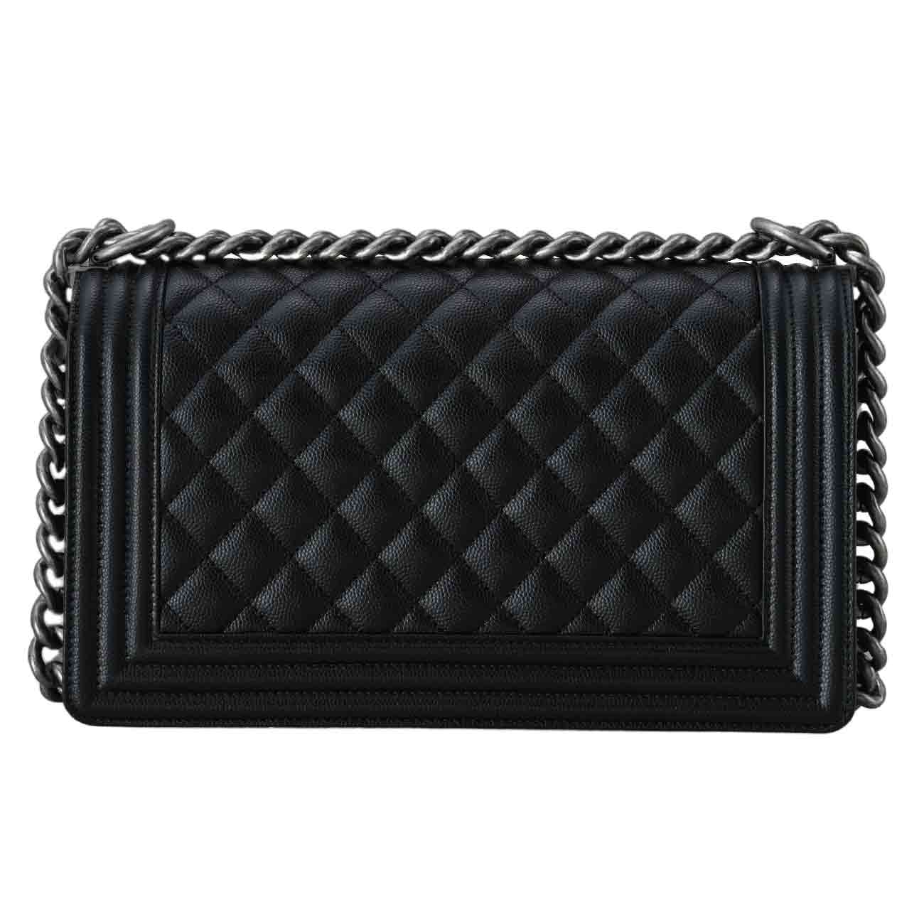 CHANEL(USED)샤넬 캐비어 보이샤넬 미듐 플랩백
