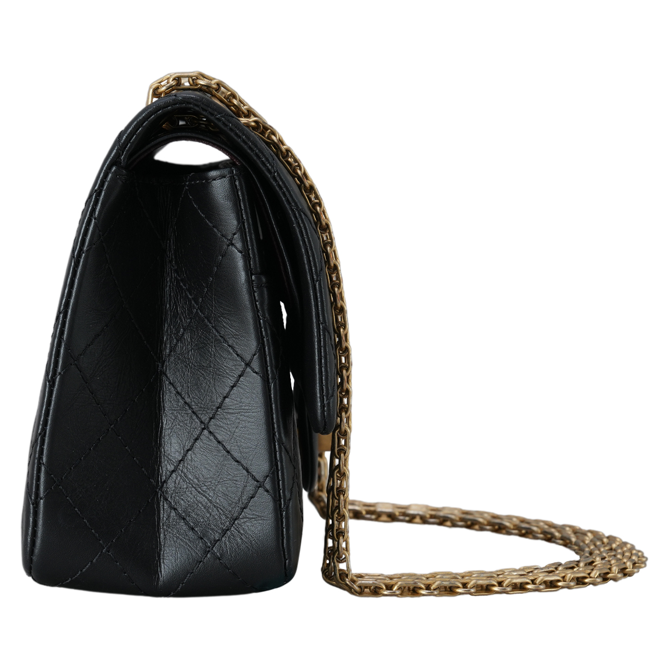 CHANEL(USED)샤넬 2.55 빈티지 클래식 미듐24 금장