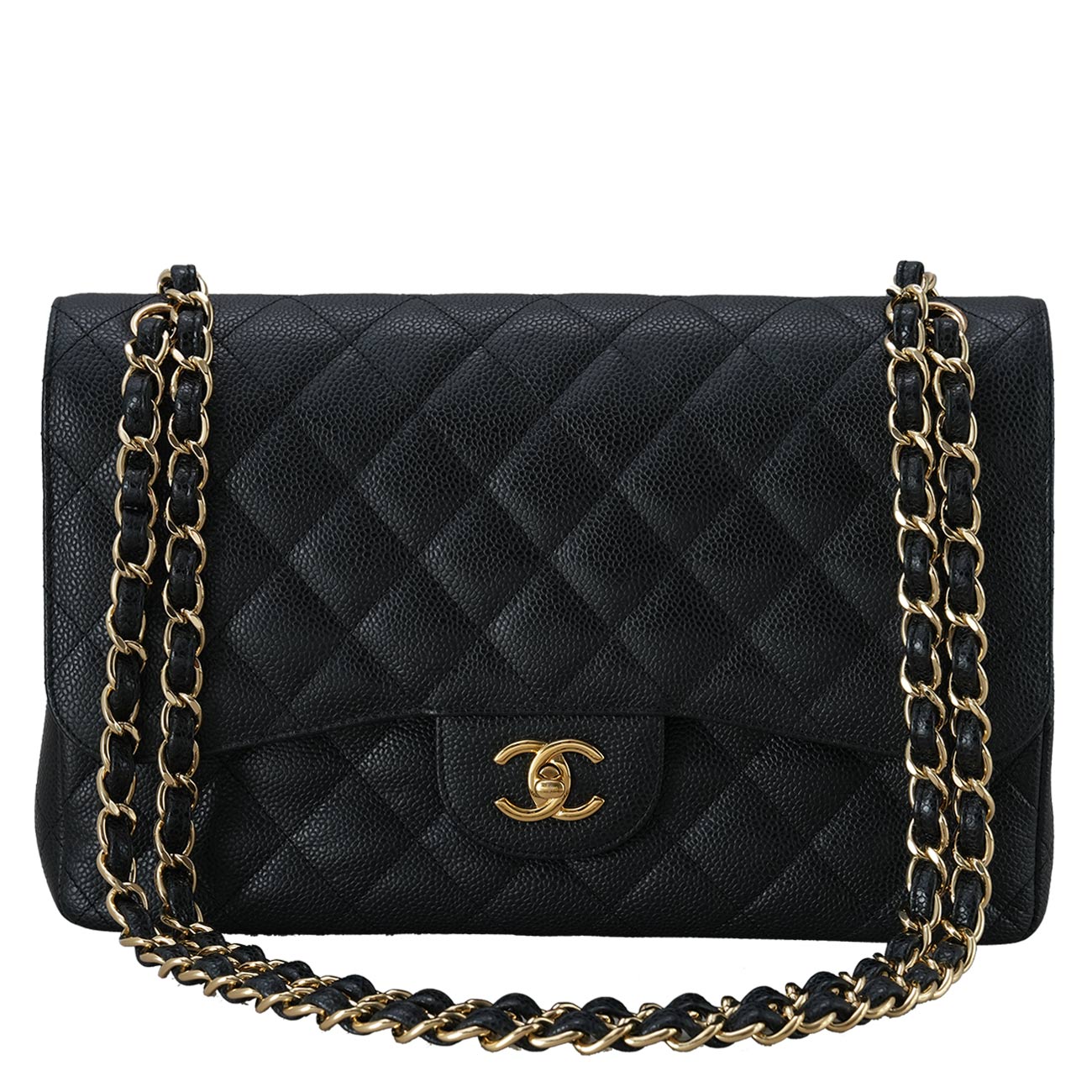CHANEL(USED)샤넬 클래식 캐비어 라지 플랩백
