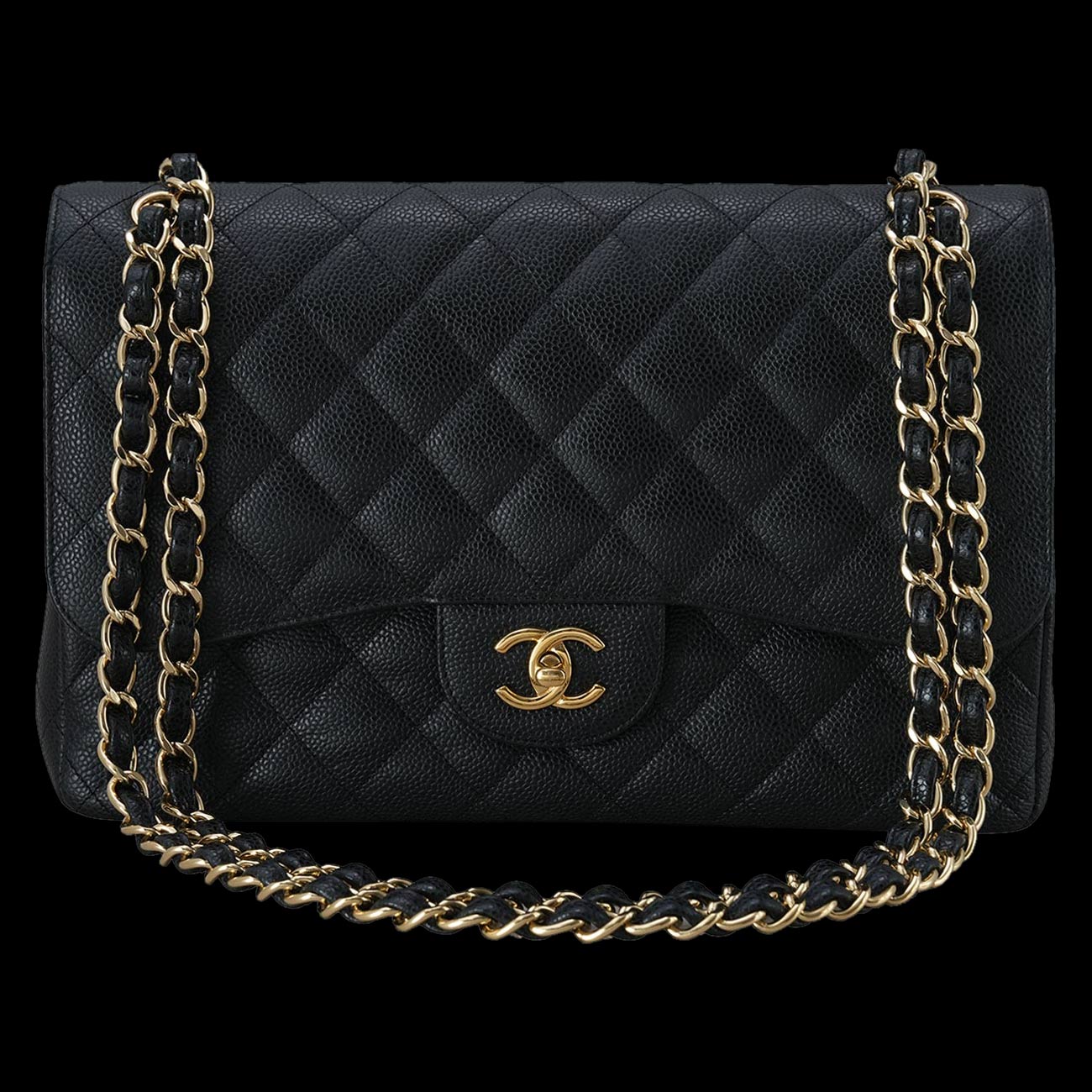 CHANEL(USED)샤넬 클래식 캐비어 라지 플랩백