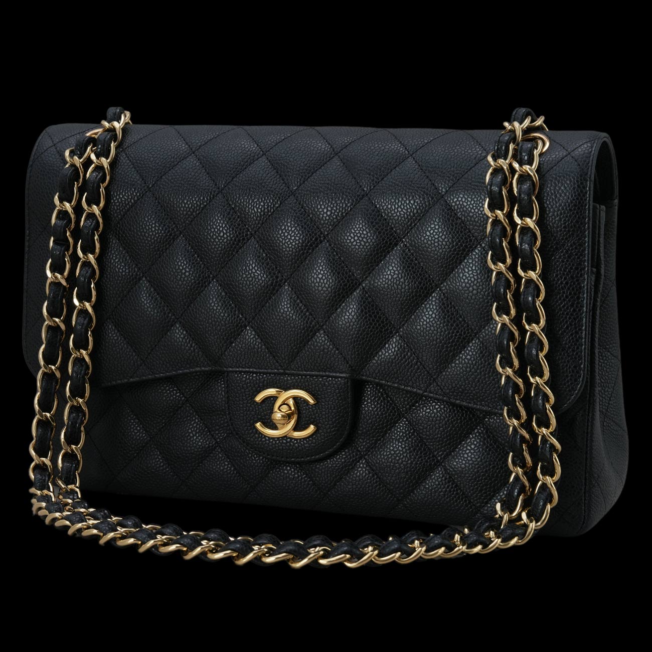 CHANEL(USED)샤넬 클래식 캐비어 라지 플랩백
