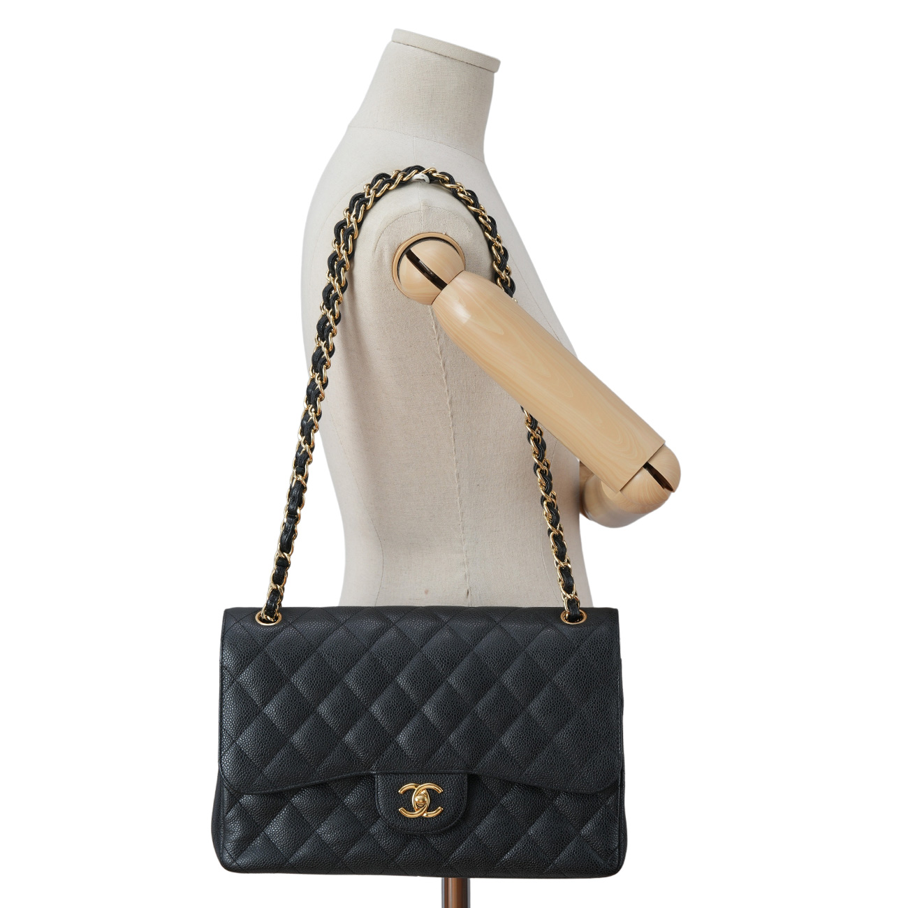 CHANEL(USED)샤넬 클래식 캐비어 라지 플랩백