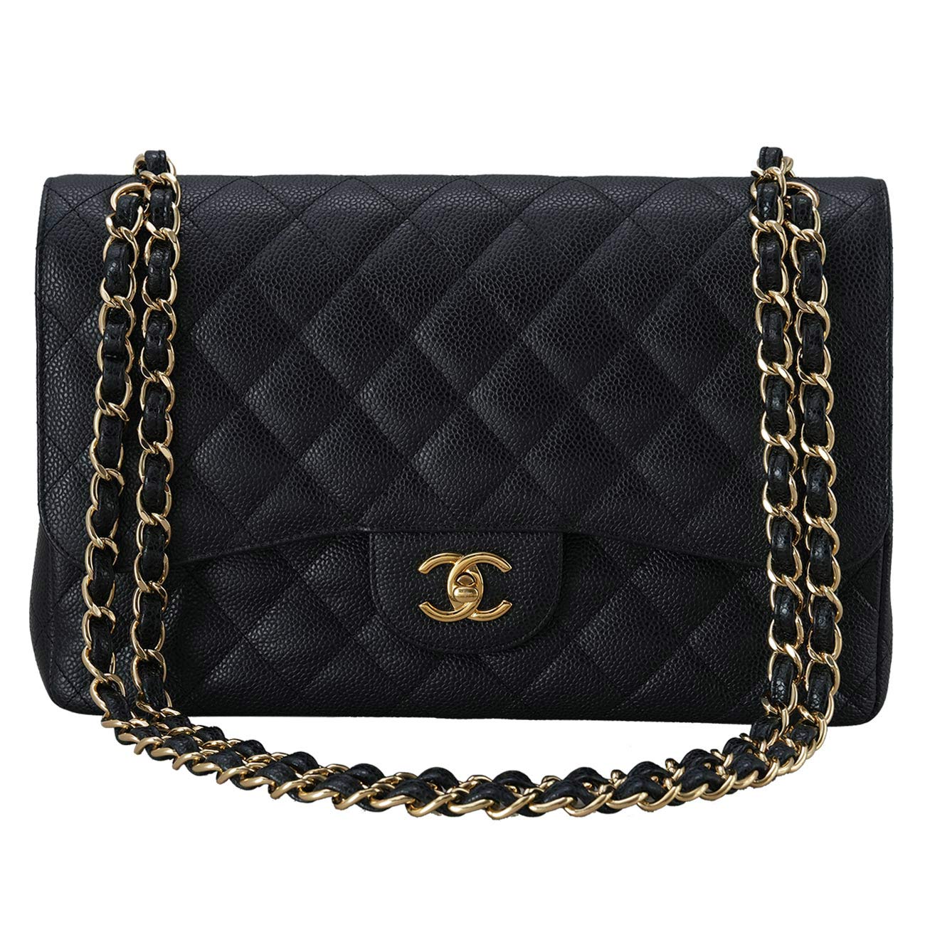 CHANEL(USED)샤넬 클래식 캐비어 라지 플랩백